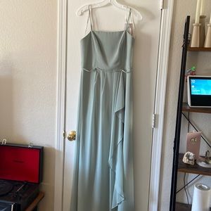 David’s Bridal Dusty Sage Bridesmaid Dress